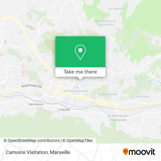 Camoins Visitation map