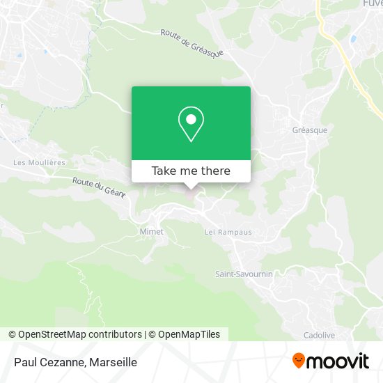 Paul Cezanne map