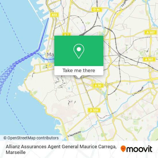 Mapa Allianz Assurances Agent General Maurice Carrega