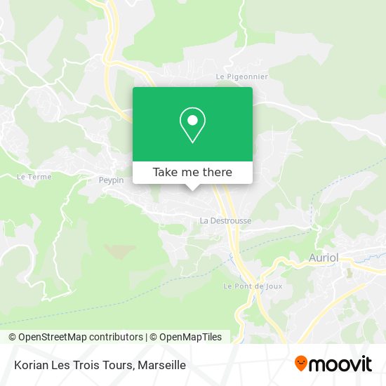 Korian Les Trois Tours map