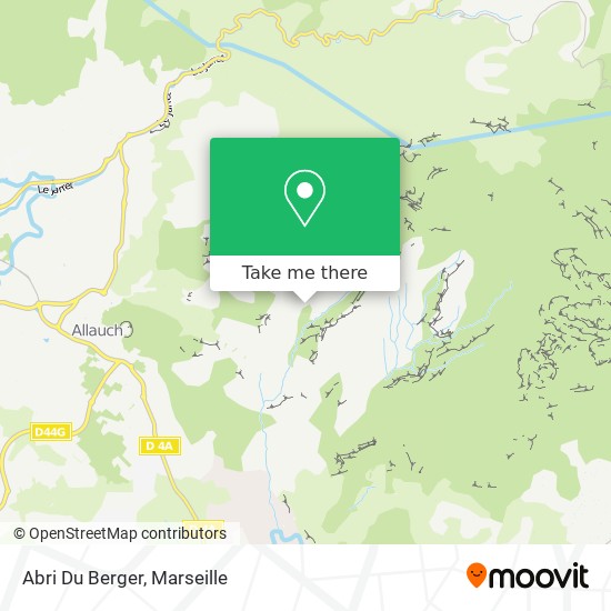 Abri Du Berger map