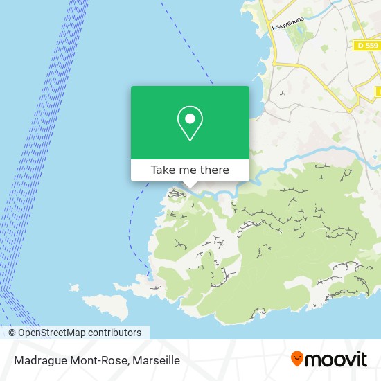 Madrague Mont-Rose map