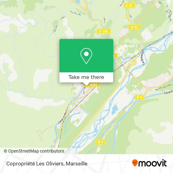 Mapa Copropriété Les Oliviers