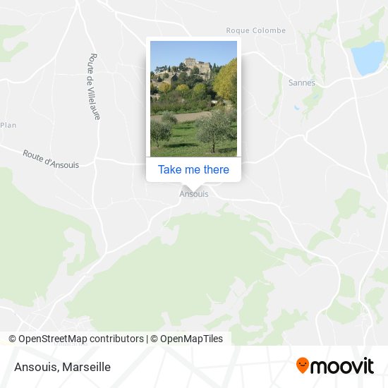 Ansouis map