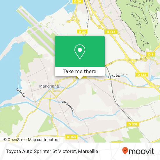 Toyota Auto Sprinter St Victoret map