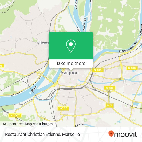 Restaurant Christian Etienne map