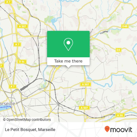 Le Petit Bosquet map