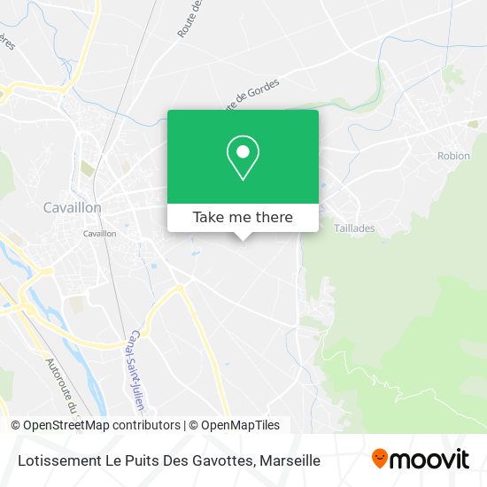 Lotissement Le Puits Des Gavottes map