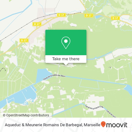 Mapa Aqueduc & Meunerie Romains De Barbegal