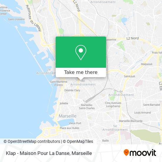 Klap - Maison Pour La Danse map