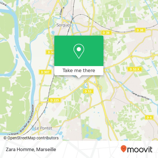 Mapa Zara Homme