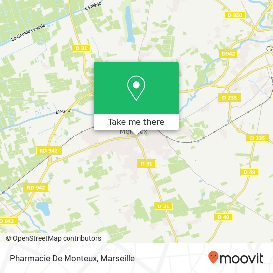 Pharmacie De Monteux map