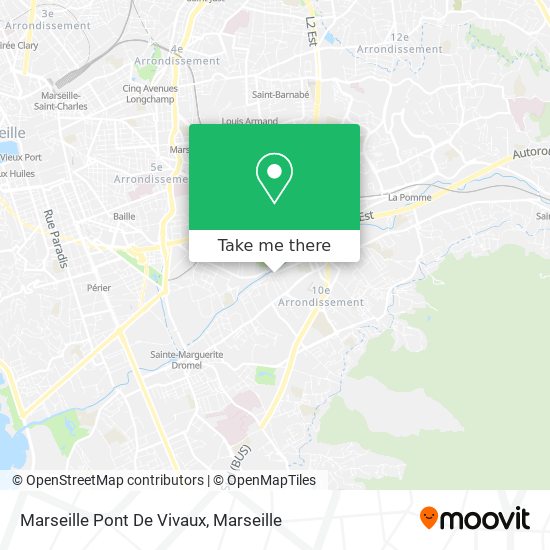 Mapa Marseille Pont De Vivaux