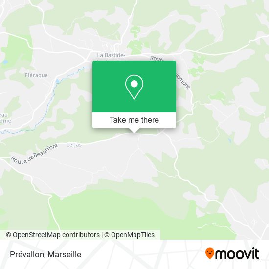 Prévallon map