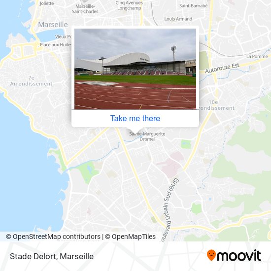 Stade Delort map