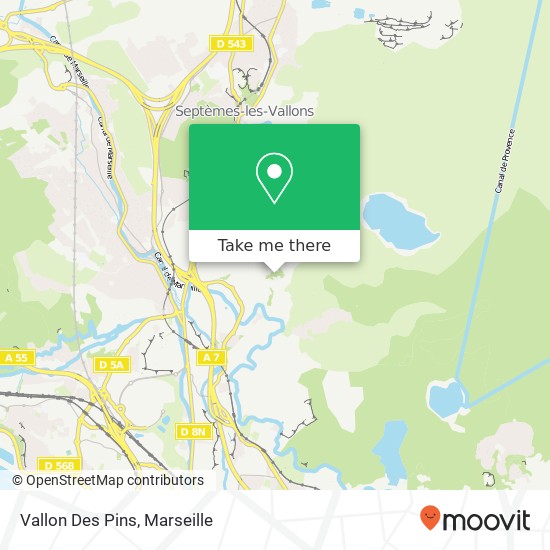 Vallon Des Pins map