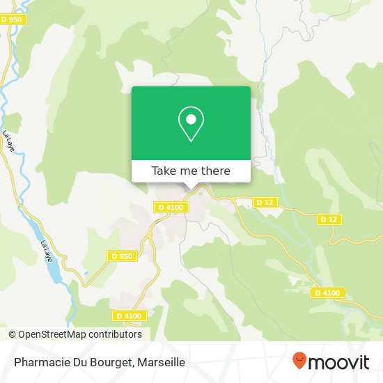 Mapa Pharmacie Du Bourget