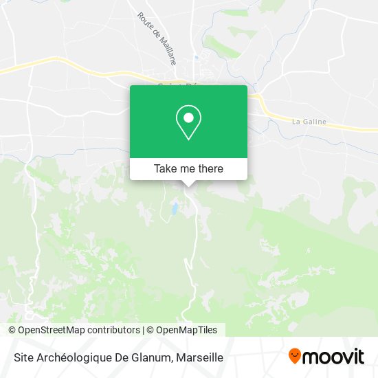 Site Archéologique De Glanum map