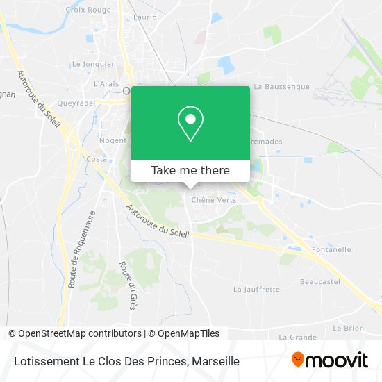 Lotissement Le Clos Des Princes map