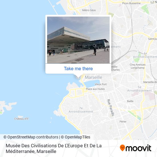 Mapa Musée Des Civilisations De L'Europe Et De La Méditerranée