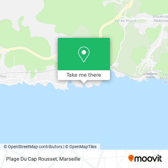 Plage Du Cap Rousset map