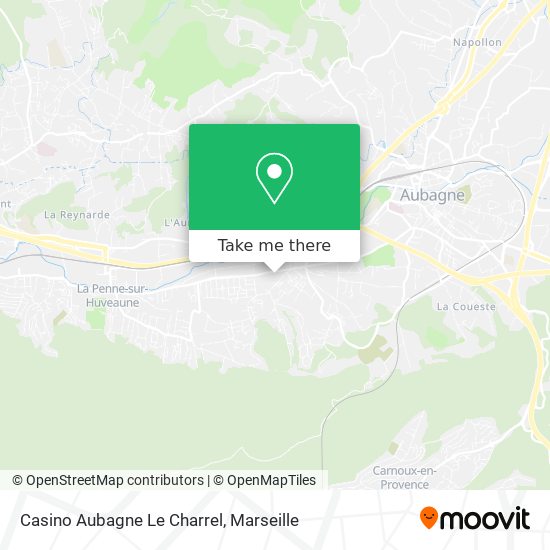 Mapa Casino Aubagne Le Charrel