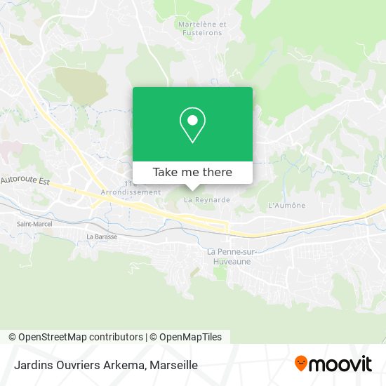 Jardins Ouvriers Arkema map
