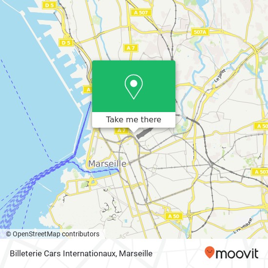 Mapa Billeterie Cars Internationaux