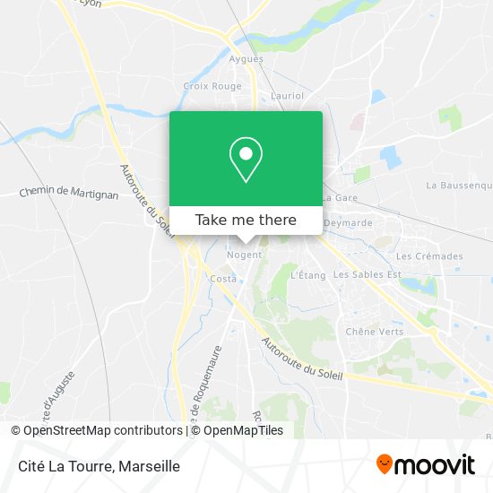 Cité La Tourre map