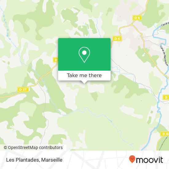 Les Plantades map