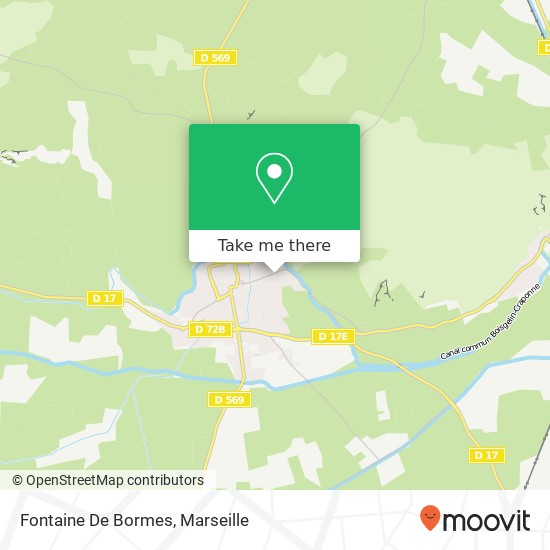 Mapa Fontaine De Bormes