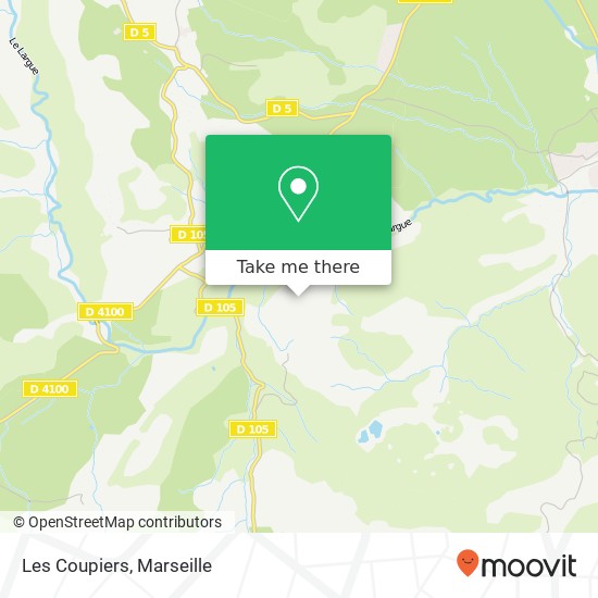 Les Coupiers map