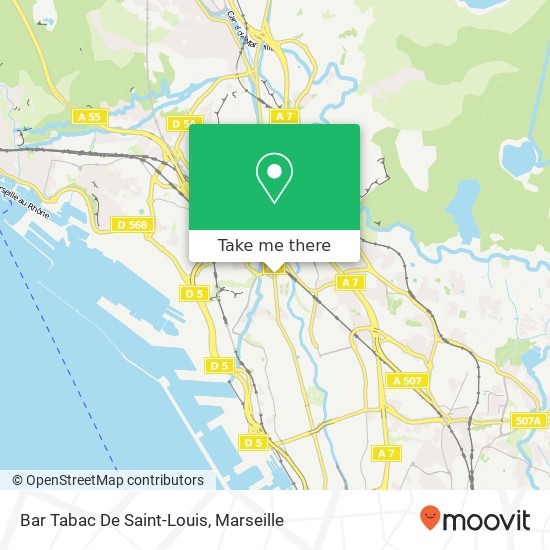 Mapa Bar Tabac De Saint-Louis