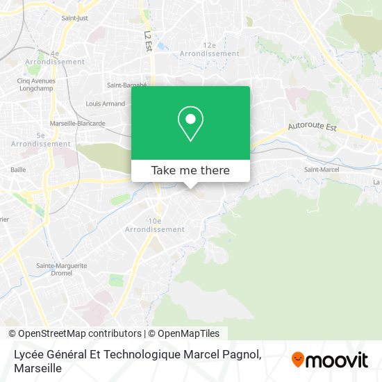 Mapa Lycée Général Et Technologique Marcel Pagnol