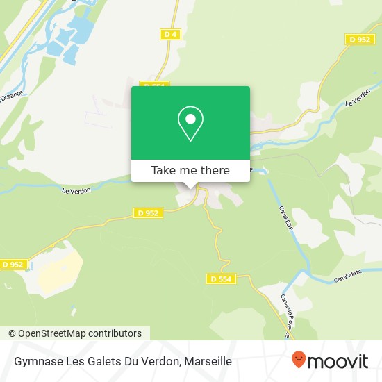 Gymnase Les Galets Du Verdon map