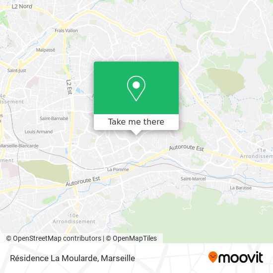 Résidence La Moularde map