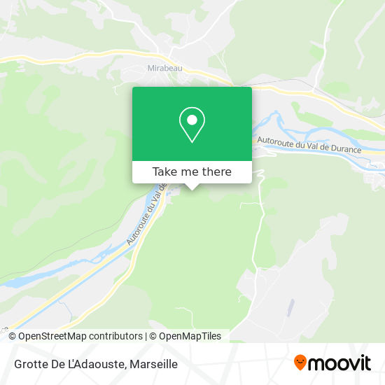 Grotte De L'Adaouste map