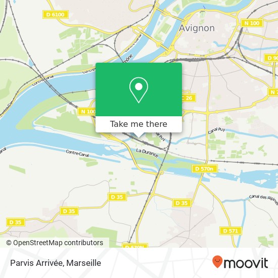 Parvis Arrivée map