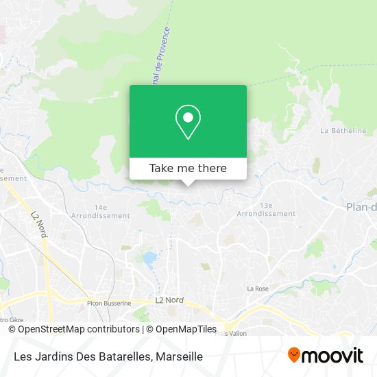 Les Jardins Des Batarelles map