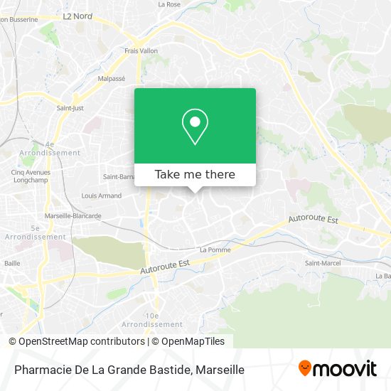 Pharmacie De La Grande Bastide map