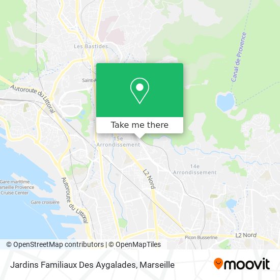 Jardins Familiaux Des Aygalades map