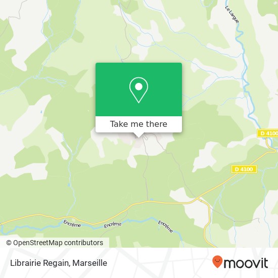 Librairie Regain map