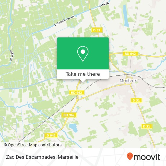 Zac Des Escampades map