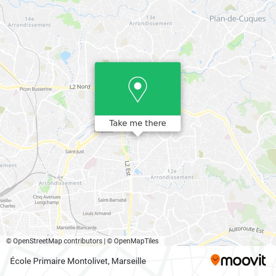 École Primaire Montolivet map