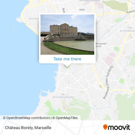 Château Borely map