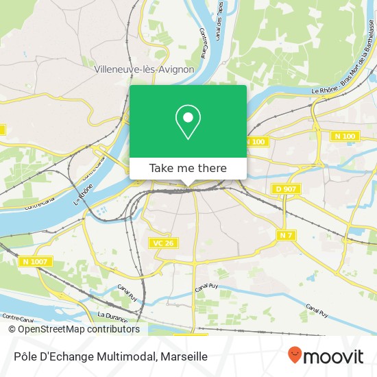 Mapa Pôle D'Echange Multimodal