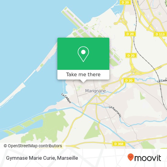 Mapa Gymnase Marie Curie