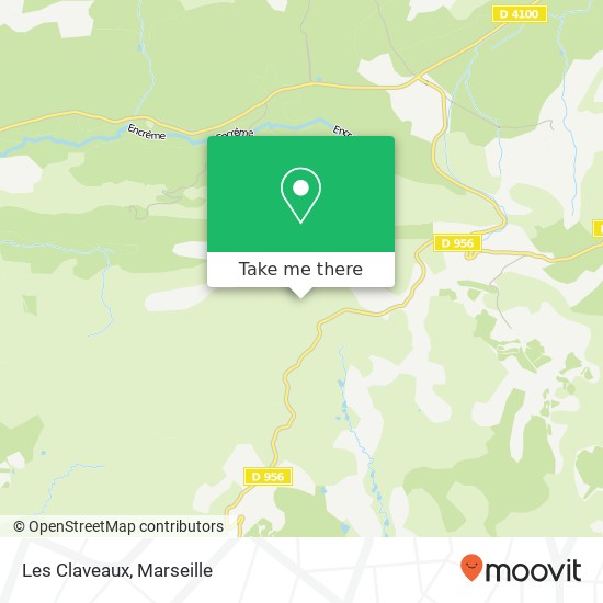 Mapa Les Claveaux