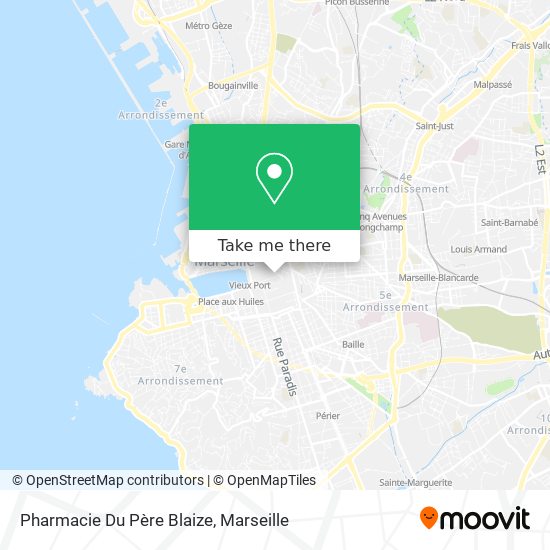 Mapa Pharmacie Du Père Blaize