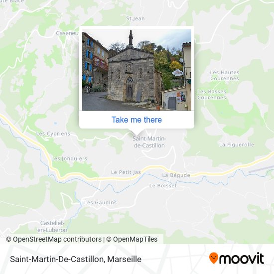 Mapa Saint-Martin-De-Castillon